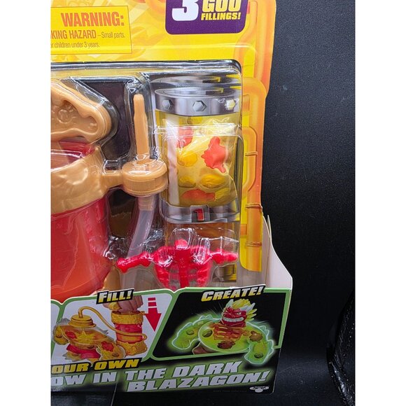 Heroes Of Goo Jit Zu Hero Creator Kit Glow In The Dark Blazagon Toy Set - Picture 4 of 7